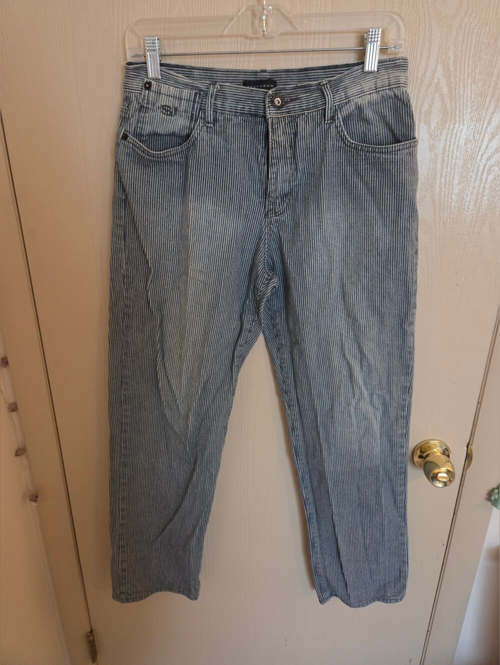 Sean John Vintage Y2k Streetwear Pinstriped Jeans Childrens Size 18